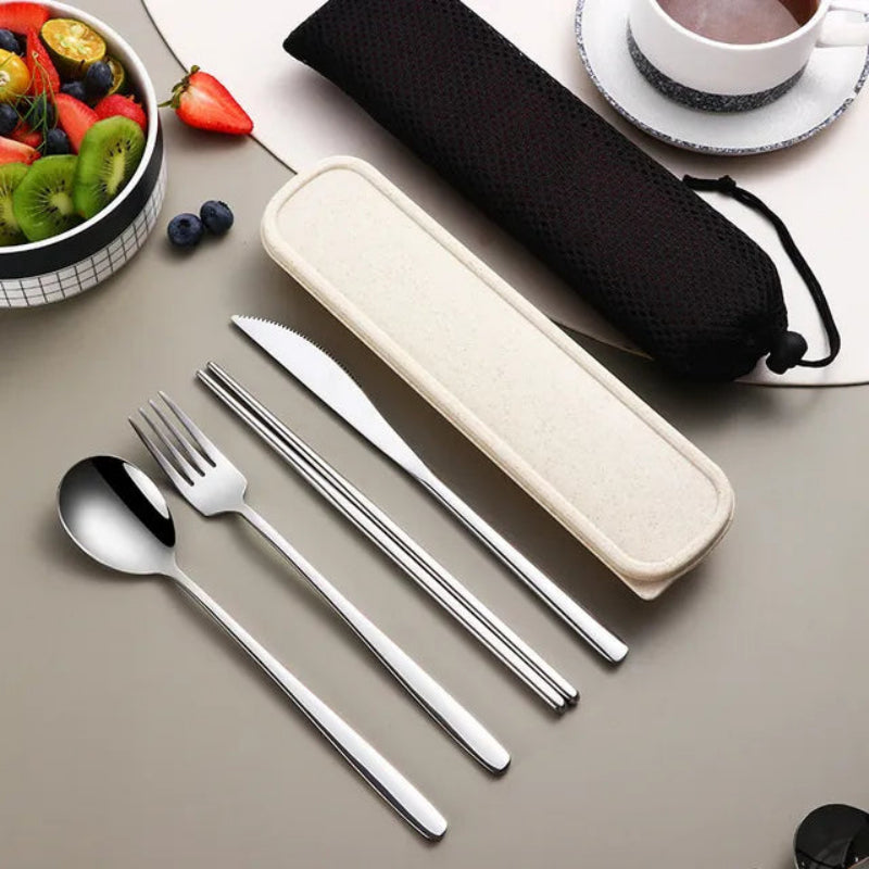 304 Stainless Steel Cutlery Set - Eco-Friendly & Portable Design 0