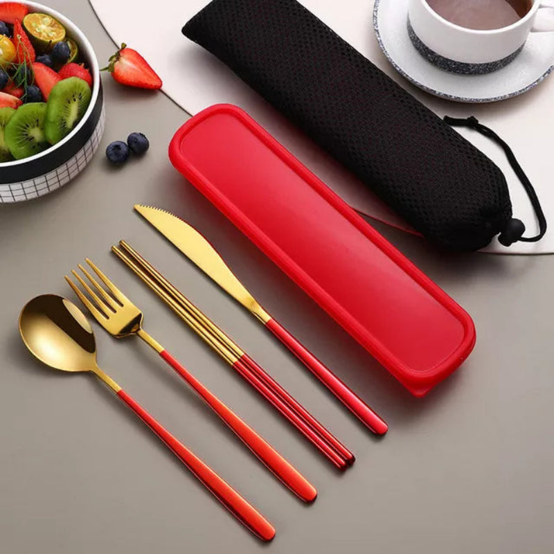 304 Stainless Steel Cutlery Set - Eco-Friendly & Portable Design 10