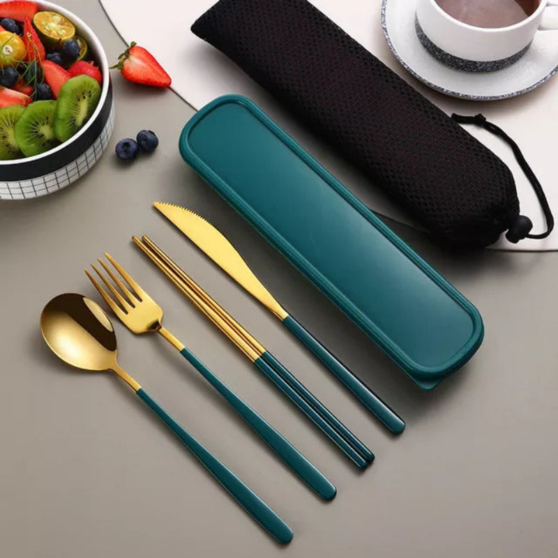 304 Stainless Steel Cutlery Set - Eco-Friendly & Portable Design 2