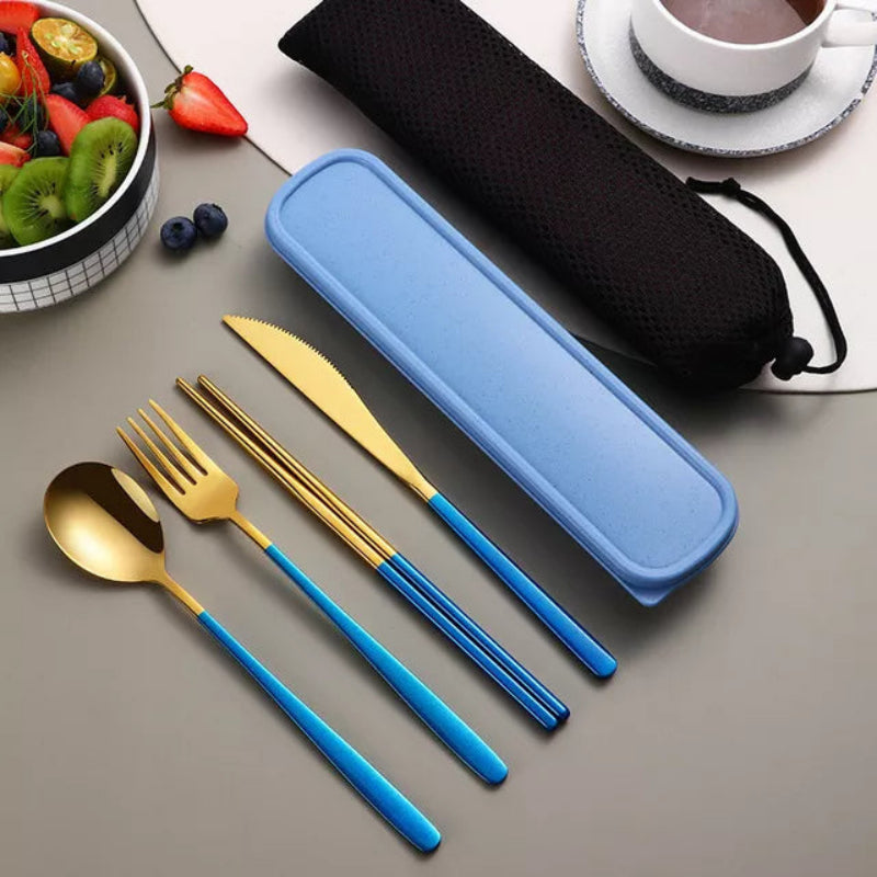 304 Stainless Steel Cutlery Set - Eco-Friendly & Portable Design 4