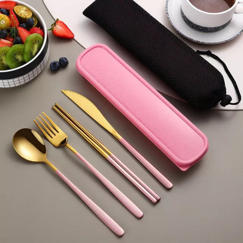 304 Stainless Steel Cutlery Set - Eco-Friendly & Portable Design 6