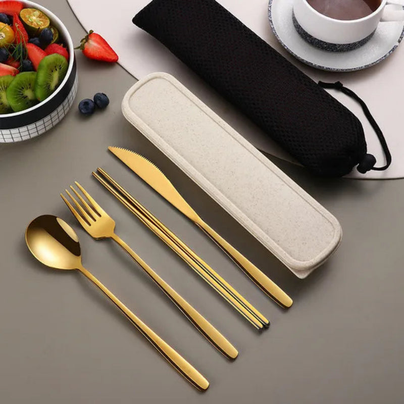 304 Stainless Steel Cutlery Set - Eco-Friendly & Portable Design 9