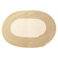 Braided Hemp Oval Rug - Durable Indoor Floor Coverage for Everyday Use 0